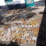 Terrasse en pavé pierre bleue et autre par ABC Paysage dans le Nord Pas de Calais près de lille
