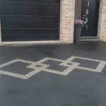 Entrée de garage mixte Macadam Pavé dans le Nord près de Lille