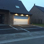 Entrée de garage mixte Macadam Pavé dans le Nord près de Lille