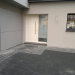 Entrée de garage mixte Macadam Pavé dans le Nord près de Lille